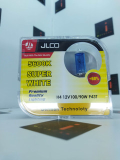 لامپ سوپر وایت 100 وات یخی پایه H4 برند jlco پراید پژو L90 کوییک ریو پیکان
